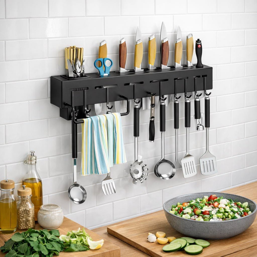 Black Kitchen Shelf