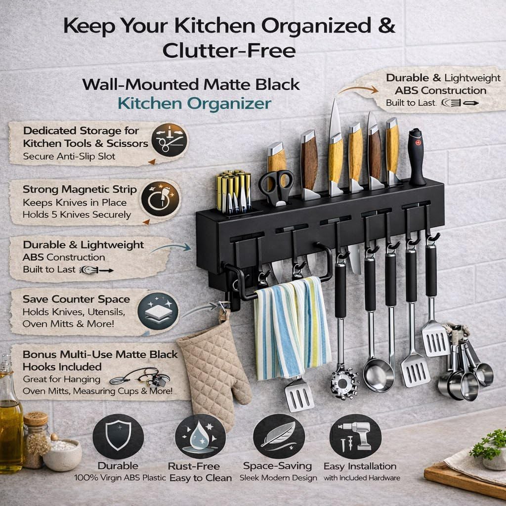 Black Kitchen Shelf