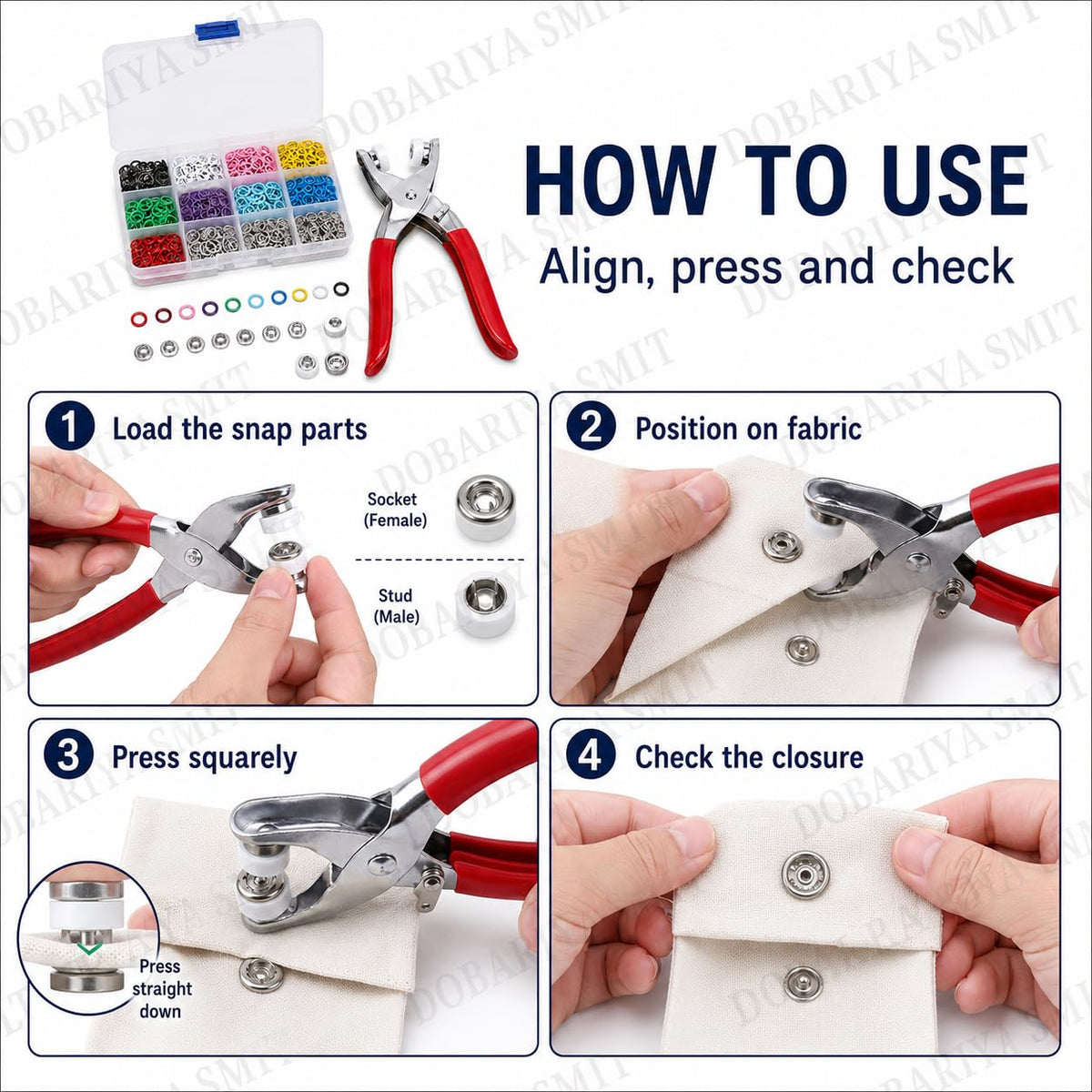 Full-Colour Snap Buttons
