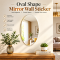 Oval Shape Mirror Wall Sticker